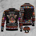 FUNSTUFFPRINT Cat And Books Christmas Ugly Christmas Sweater, Christmas Cat Ugly Sweater, Ugly Cat Xmas Sweater Ugly Sweater
