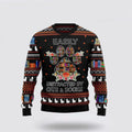 FUNSTUFFPRINT Cat And Books Ugly Christmas Sweater For Men And Women, Best Gift For Christmas, Christmas Fashion Winter Ugly  Sweater