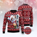 FUNSTUFFPRINT Cat Be Kind Ugly Christmas Sweater, Christmas Cat Ugly Sweater, Ugly Cat Xmas Sweater Ugly Sweater