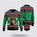FUNSTUFFPRINT Cat Christmas Snow Window Ugly Christmas Sweater For Men And Women, Best Gift For Christmas, Christmas Fashion Winter Ugly  Sweater