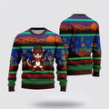 FUNSTUFFPRINT Cat Cowboy Cactus Ugly Christmas Sweater For Men And Women, Best Gift For Christmas, Christmas Fashion Winter Ugly  Sweater