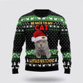 FUNSTUFFPRINT Cat Cute Witcher Noel Mc Ugly Christmas Sweater For Men And Women, Best Gift For Christmas, Christmas Fashion Winter Ugly  Sweater