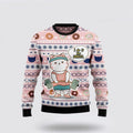 FUNSTUFFPRINT Cat I Do It For Donuts Ugly Christmas Sweater For Men And Women, Best Gift For Christmas, Christmas Fashion Winter Ugly  Sweater