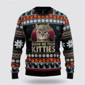 FUNSTUFFPRINT Cat Keep It Classy For Christmas Ugly Christmas Sweater – Cat Lover Christmas Sweater Ugly  Sweater