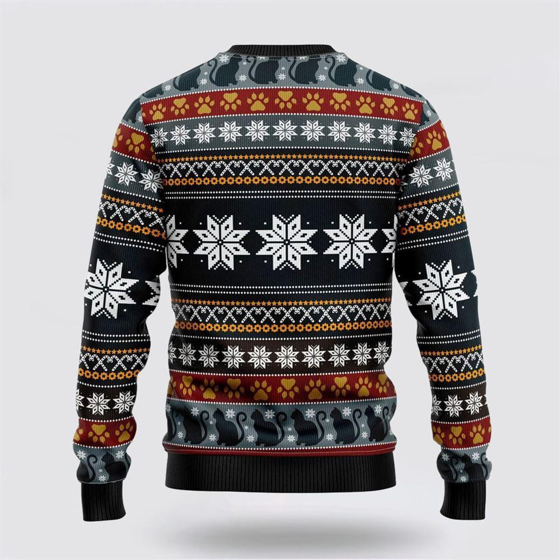 FUNSTUFFPRINT Cat Keep It Classy For Christmas Ugly Christmas Sweater – Cat Lover Christmas Sweater Ugly  Sweater