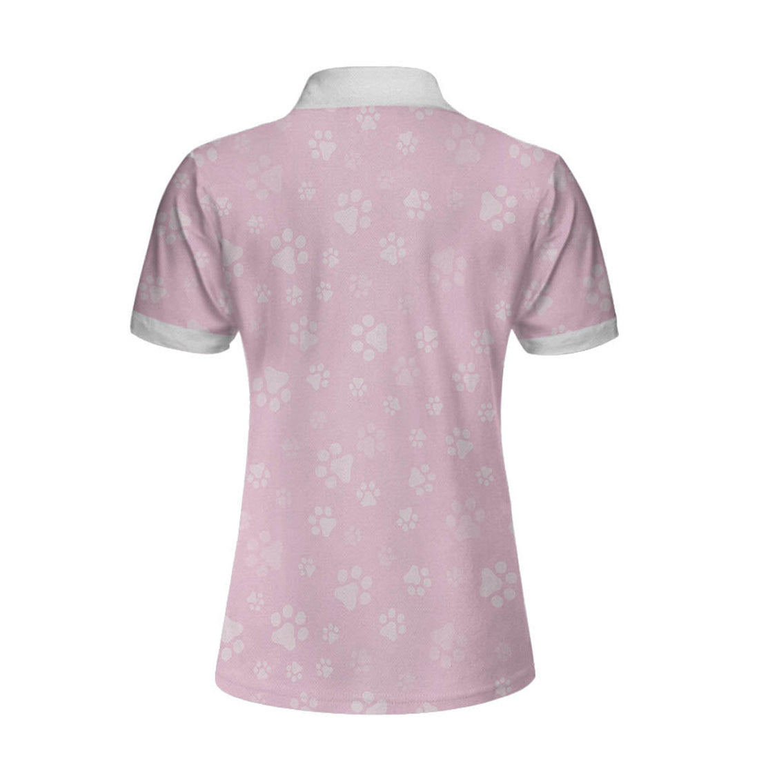 Cat Kisses Fix Everything Custom Short Sleeve Women Polo Shirt, Personalized Cat Polo Shirt For Women, Pink Cat Mom Shirt