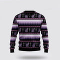 FUNSTUFFPRINT Cat Purple Ugly Christmas Sweater For Men And Women, Best Gift For Christmas, Christmas Fashion Winter Ugly Sweater