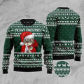 FUNSTUFFPRINT Cat Santa Ugly Christmas Sweater, Christmas Cat Ugly Sweater, Ugly Cat Xmas Sweater Ugly Sweater