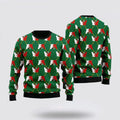 FUNSTUFFPRINT Cat Silhouettes Sweater, Cat Silhouettes Green Argyle Ugly Christmas Sweater For Men And Women, Best Gift For Christmas, Christmas Fashion Winter Ugly  Sweater