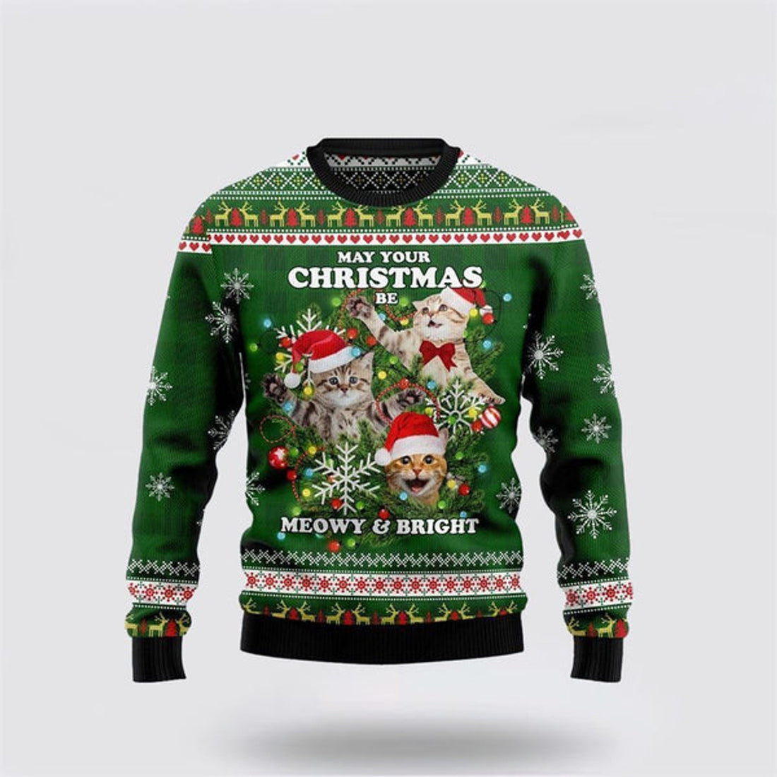 FUNSTUFFPRINT Cat Ugly Ugly Christmas Sweater For Men And Women, Best Gift For Christmas, Christmas Fashion Winter Ugly  Sweater