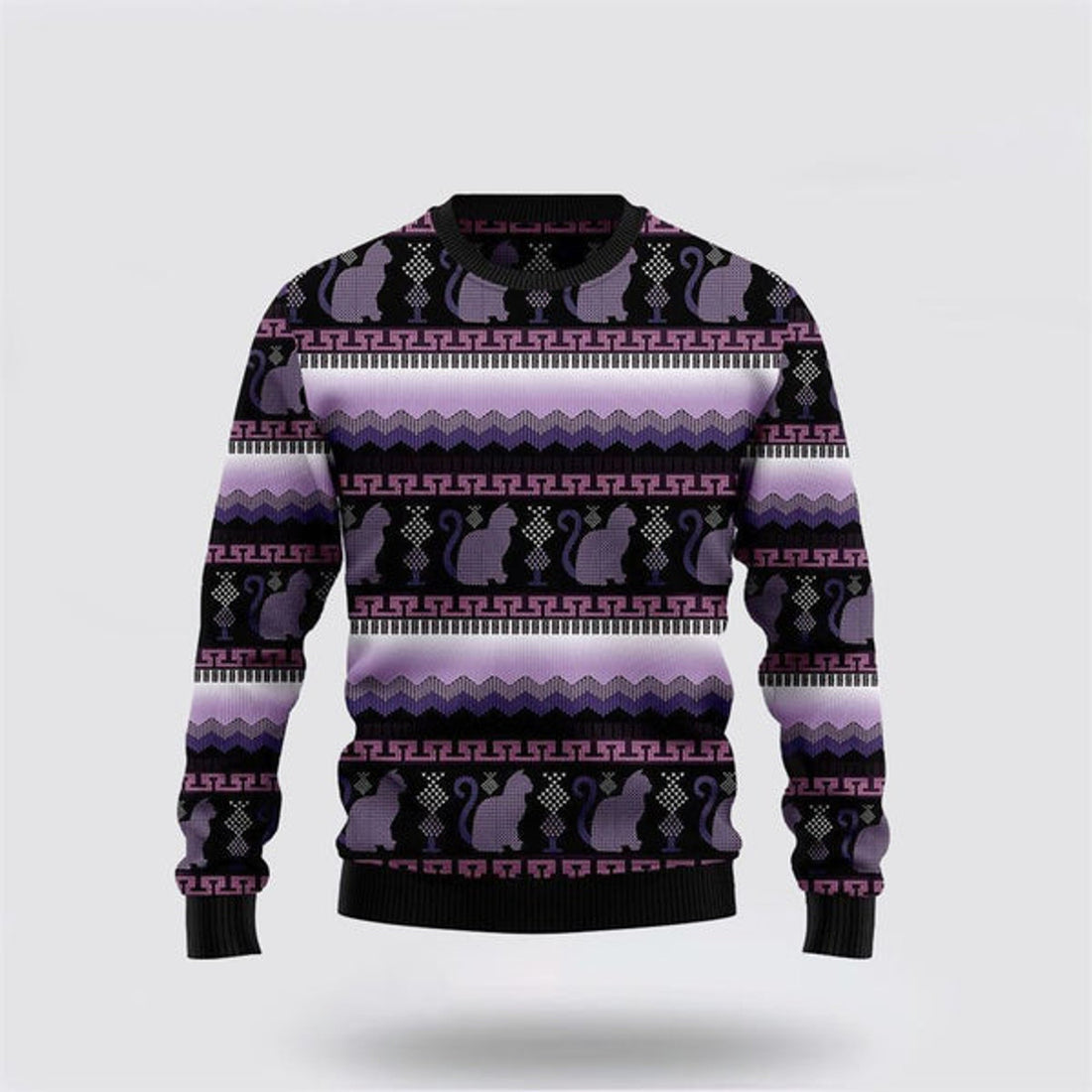 FUNSTUFFPRINT Cat Xmas Ugly Christmas Sweater For Men And Women, Best Gift For Christmas, Christmas Fashion Winter  Ugly  Sweater