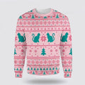 FUNSTUFFPRINT Cats Love Christmas Ugly Christmas Sweater – Cat Lover Christmas Sweater Ugly  Sweater