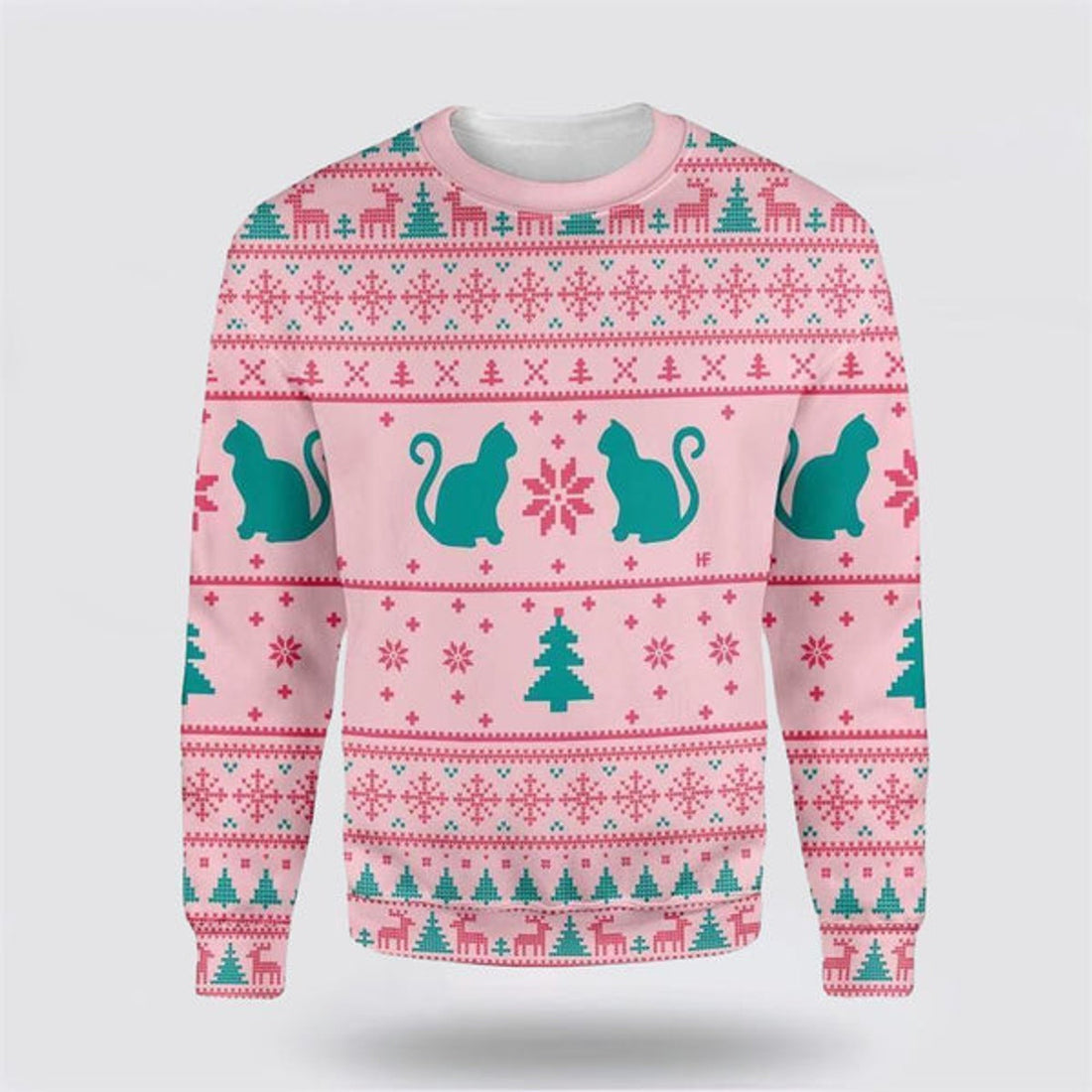 FUNSTUFFPRINT Cats Love Christmas Ugly Christmas Sweater For Men And Women, Best Gift For Christmas, Christmas Fashion Winter  Ugly  Sweater