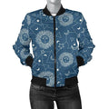 FUNSTUFFPRINT Celestial Print Pattern Women Casual 3D Bomber Jacket