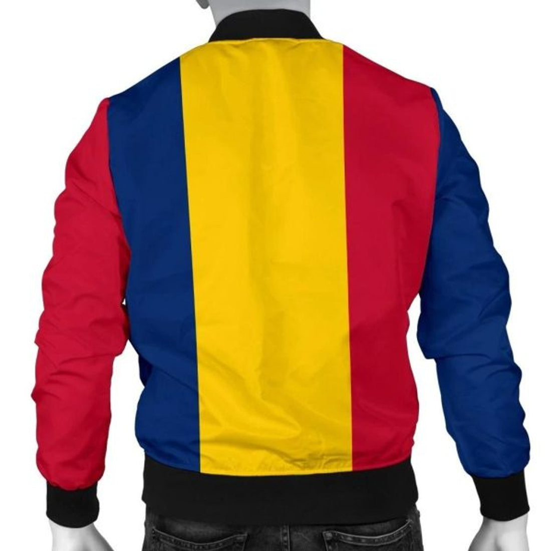 FUNSTUFFPRINT Chad Flag Men's 3D Bomber Jacket