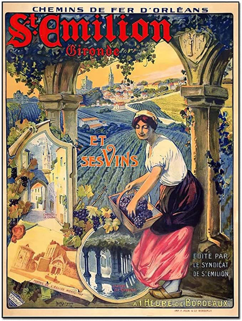 Chemins De Fer D’orleans, Poster Decor, Wall Poster Poster and Canvas