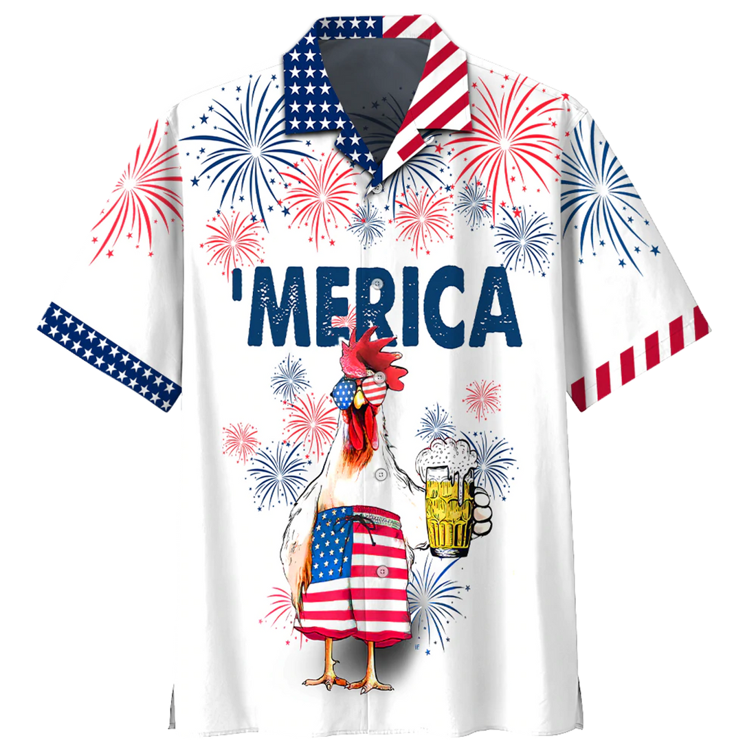 Chicken hawaiian shirt - Independence Day Is Coming