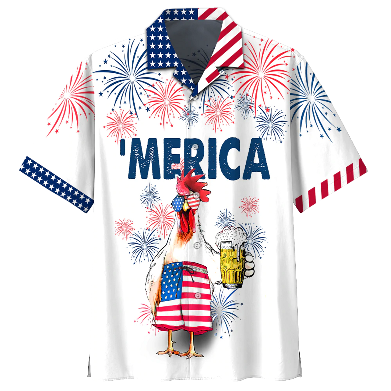 Chicken hawaiian shirt - Independence Day Is Coming