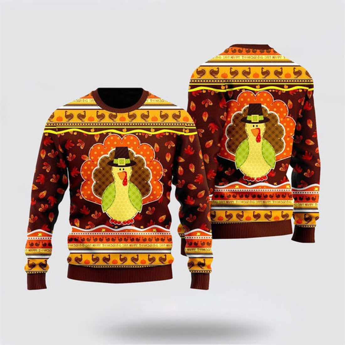 FUNSTUFFPRINT Chickens Ugly Christmas Sweater, Farm Sweater, Christmas Gift, Best Winter Outfit Christmas Ugly Sweater
