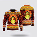 FUNSTUFFPRINT Chickens Ugly Christmas Sweater, Farm Sweater, Christmas Gift, Best Winter Outfit Christmas Ugly Sweater