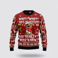 FUNSTUFFPRINT Chihuahua Dog Attitude Ugly Christmas Sweater For Men And Women, Gift For Christmas, Best Winter Christmas Outfit Ugly  Sweater