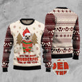 FUNSTUFFPRINT Chihuahua The Most Beautiful Time Ugly Christmas Sweater, Dog Ugly Christmas Sweater, Ugly Dog Sweaters Ugly  Sweater