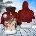 FUNSTUFFPRINT 3D Chihuahua Wonderful Time All Over 3D Hoodie and Zip Hoodie