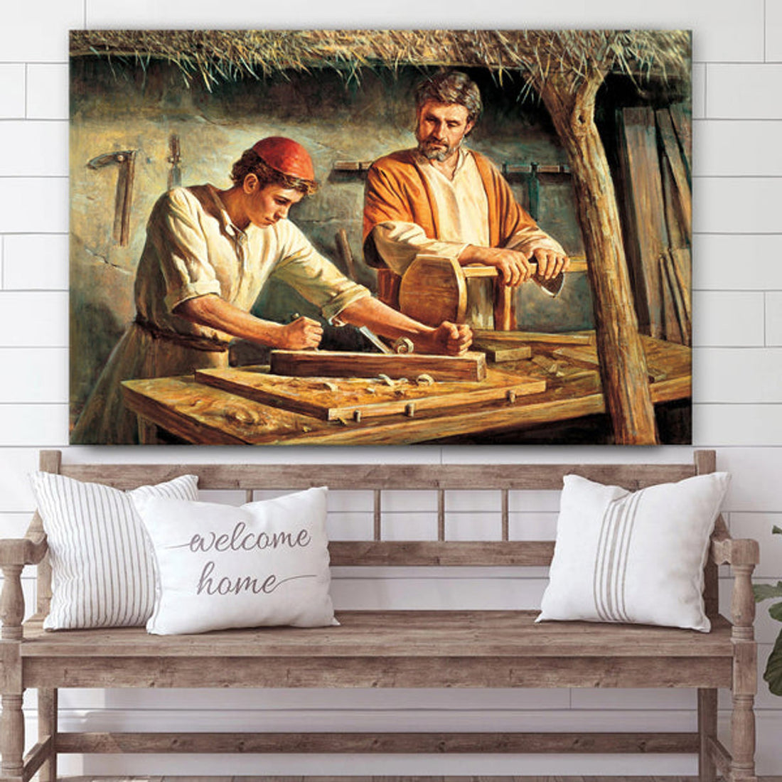 Childhood Of Jesus Christ Canvas Pictures - Jesus Canvas Wall Art - Christian Canvas Paintings