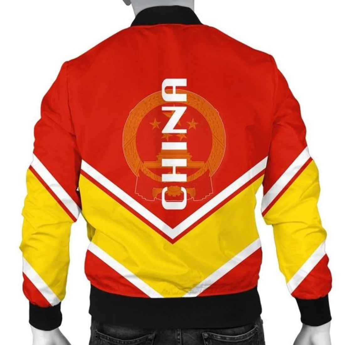 FUNSTUFFPRINT China Coat Of Arms Men Bomber Jacket Lucian Style 3D Bomber Jacket