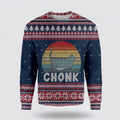 FUNSTUFFPRINT Chonk Cat Ugly Christmas Sweater For Men And Women, Best Gift For Christmas, Christmas Fashion Winter  Ugly  Sweater