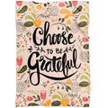 FUNSTUFFPRINT Choose To Be Grateful Fleece Blanket - Christian Blanket - Bible Verse Blanket