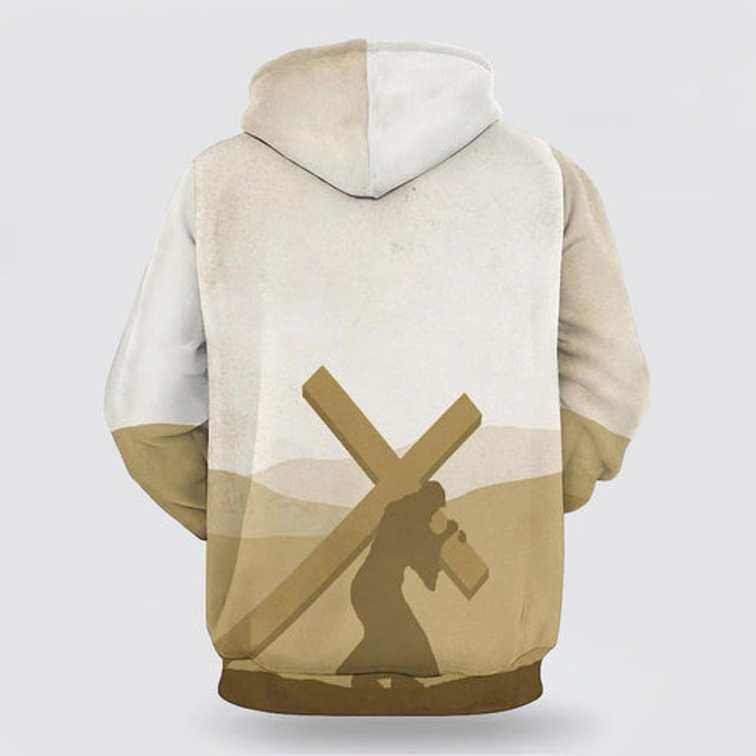 FUNSTUFFPRINT 3D Christ Carrying The Cross 3D Hoodie and Zip Hoodie