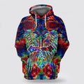 FUNSTUFFPRINT 3D Christian Faith Of Jesus Cross Red 3D Hoodie and Zip Hoodie
