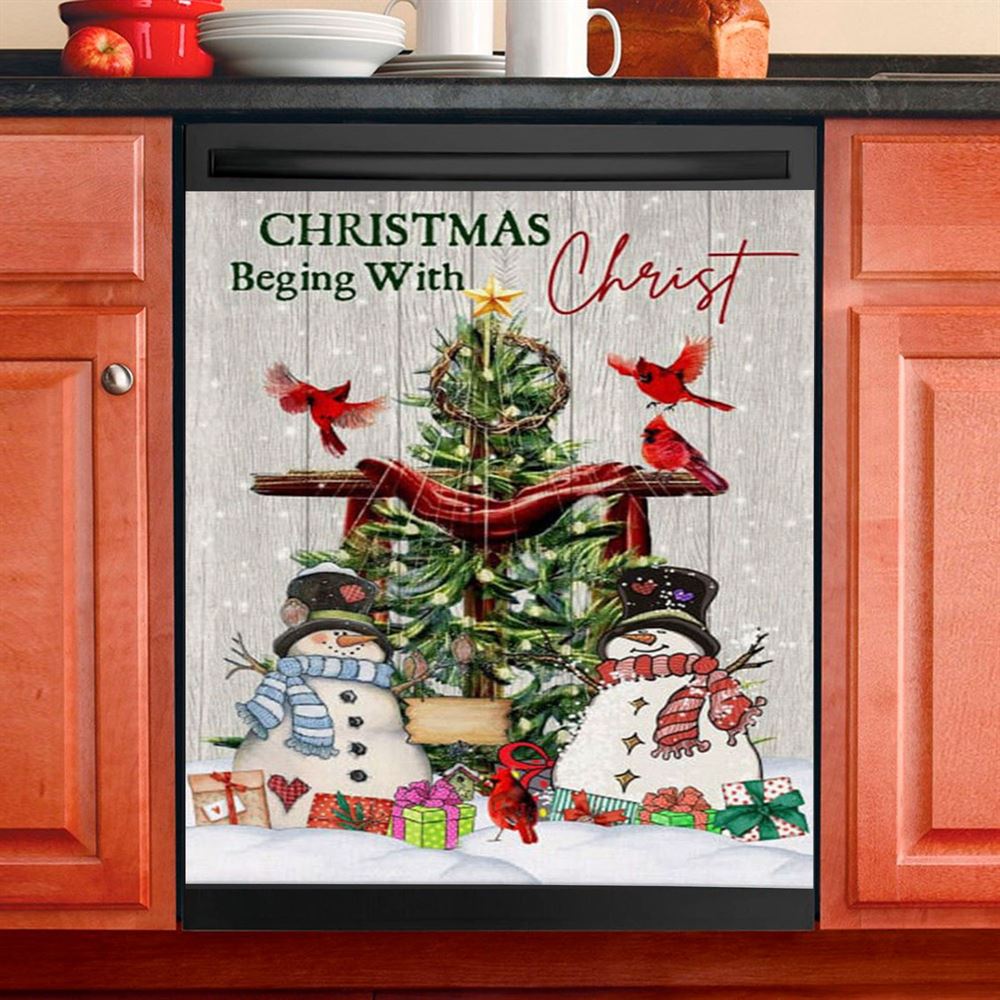 Christian Christmas For Unto Us A Child Is Born Christmas Dishwasher Cover, Bible Verse Dishwasher Magnet Cover, Scripture Kitchen Decor