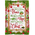 FUNSTUFFPRINT Christian Christmas Gifts Peace Hope Christ Fleece Blanket - Christian Blanket - Bible Verse Blanket