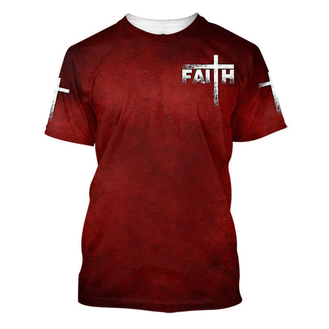 FUNSTUFFPRINT Christian Jesus Faith Cross Christian 3D T-shirt