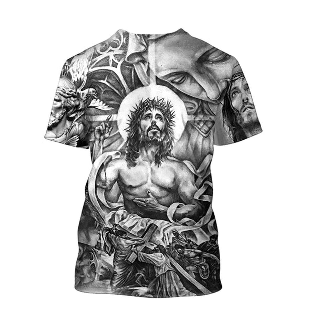 FUNSTUFFPRINT Christian Jesus Shirts - Christian 3D T-shirt
