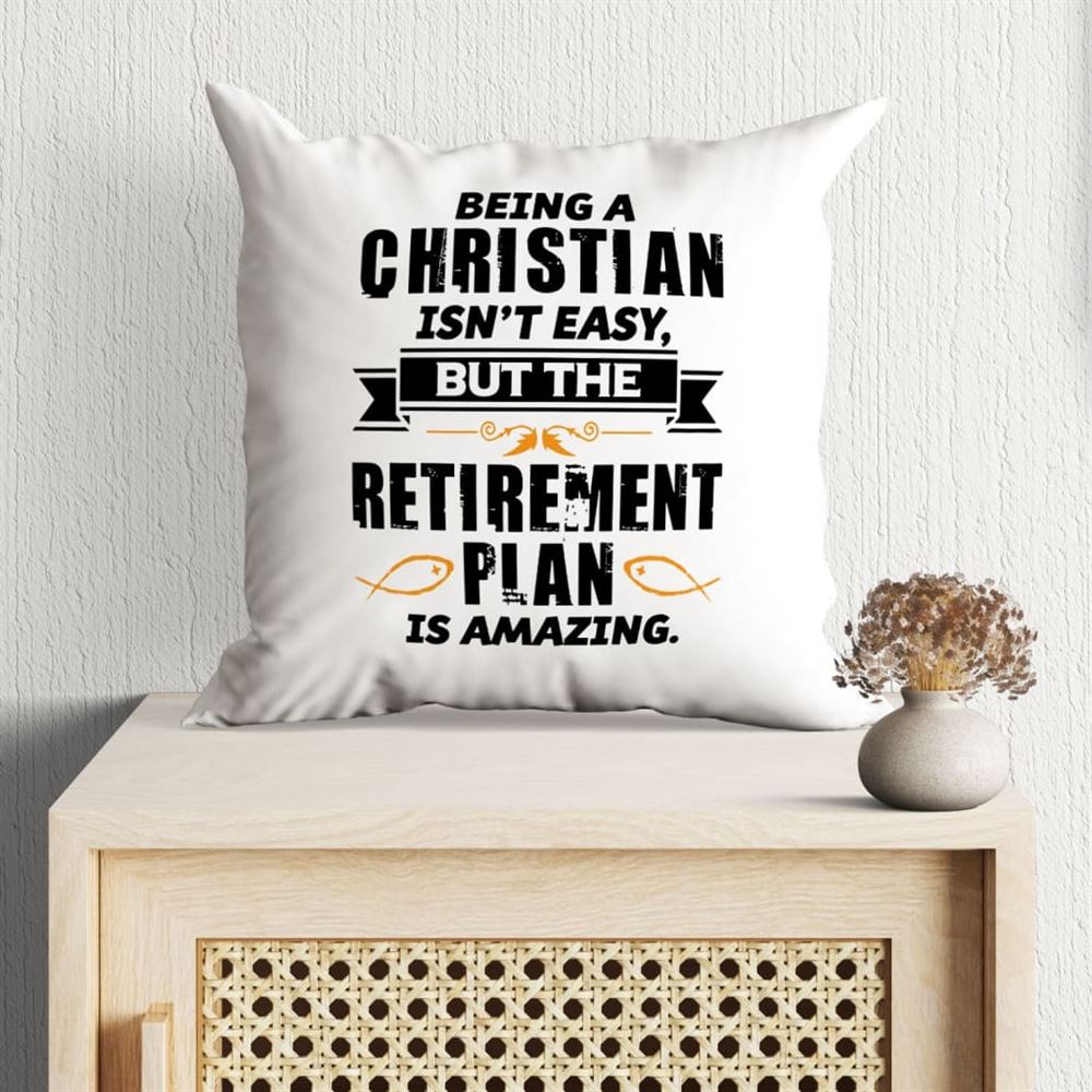 Christian Pillow, Jesus Pillow, Being A Christian Is Not Easy Christian Pillow, Christian Throw Pillow, Inspirational Gifts, Best Pillow