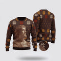 FUNSTUFFPRINT Christian Ugly Christmas Sweater, Christ God Ugly Christmas Sweater, Religious Christmas Sweaters Ugly  Sweater