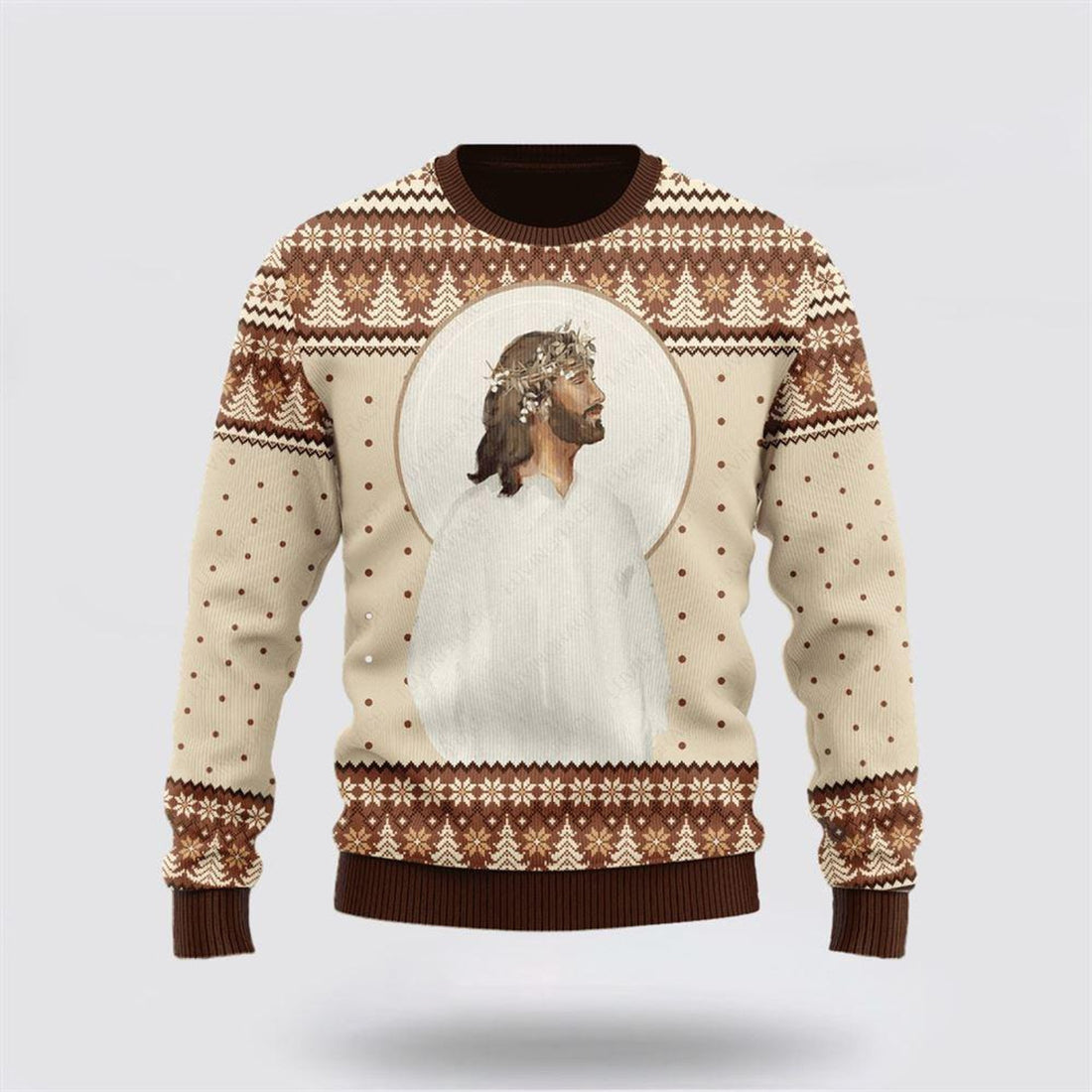 FUNSTUFFPRINT Christian Ugly Christmas Sweater, Elegant Vintage Christian Ugly Christmas Sweater, Religious Christmas Sweaters Ugly  Sweater