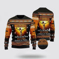 FUNSTUFFPRINT Christian Ugly Christmas Sweater, Jesus Because Of Him Heaven Knows My Name Ugly Christmas Sweater, Religious Christmas Sweaters Ugly  Sweater