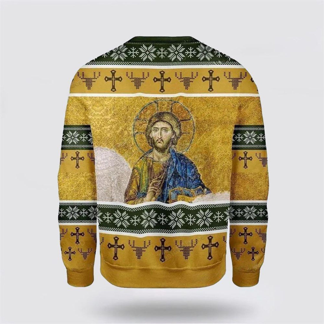 FUNSTUFFPRINT Christian Ugly Christmas Sweater, Jesus Trust In You Ugly Christmas Sweater, Religious Christmas Sweaters Ugly  Sweater