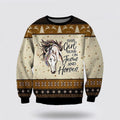 FUNSTUFFPRINT Christian Ugly Christmas Sweater, The Girl Runs On Jesus And Horses Christmas Ugly Christmas Sweater, Religious Christmas Sweaters Ugly  Sweater