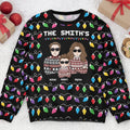 FUNSTUFFPRINT Custom Christmas Led Light Family Funny Ugly Sweater