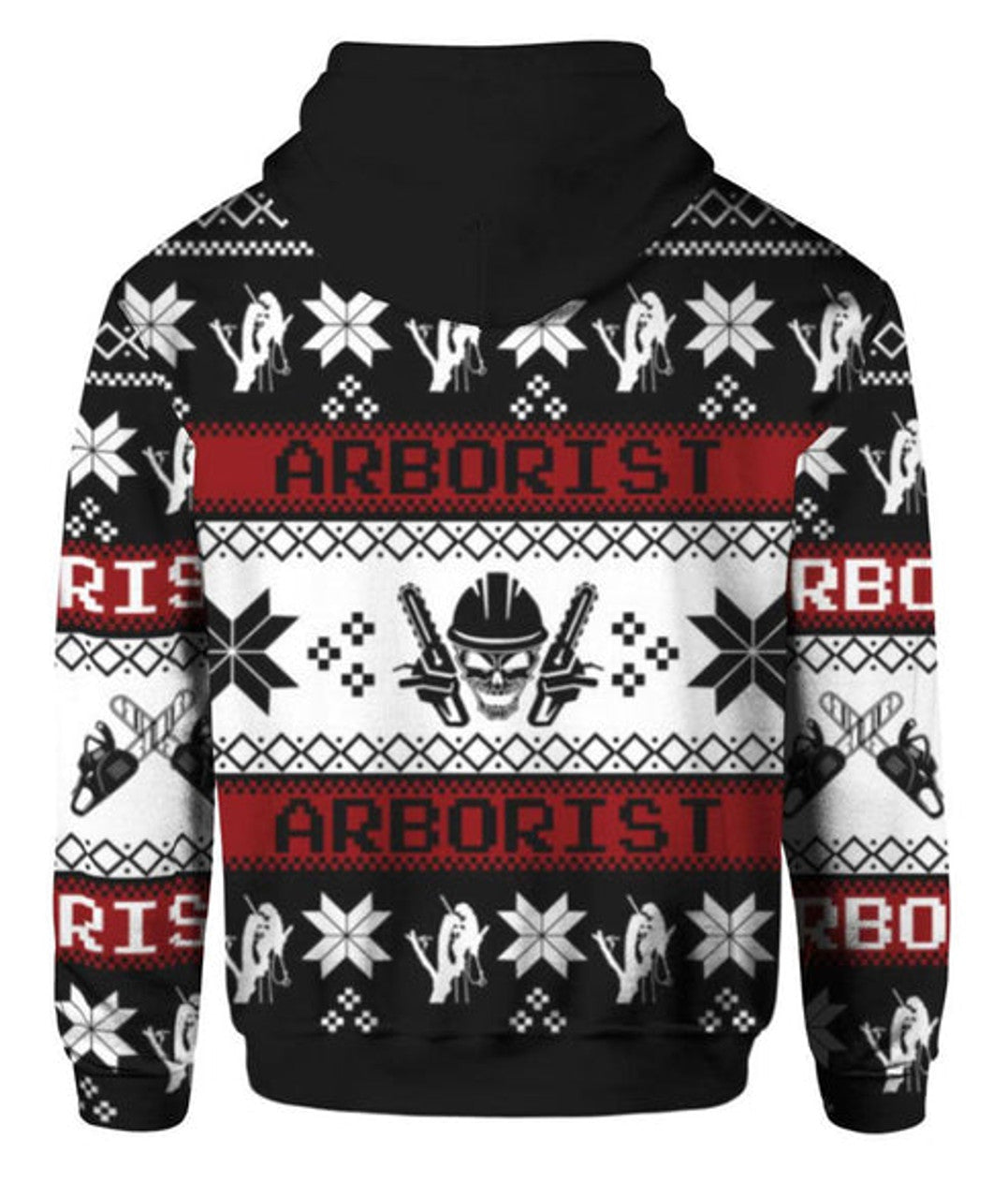 FUNSTUFFPRINT 3D Christmas Arborist All Over 3D Hoodie and Zip Hoodie
