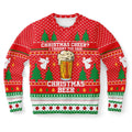 FUNSTUFFPRINT Christmas Cheer I Thought You Said Christmas Beer Ugly Christmas Sweater, Christmas Sweater, Ugly Sweater, Funny Xmas Sweaters Ugly Sweater
