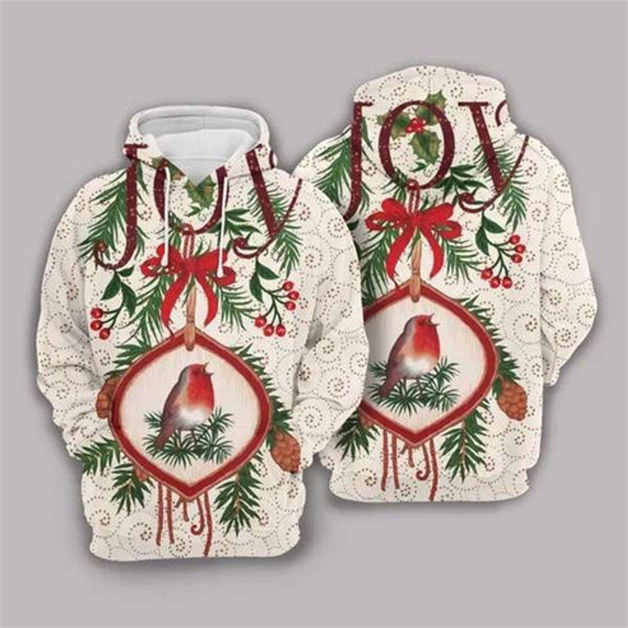 FUNSTUFFPRINT 3D Christmas Cream Amazing All Over 3D Hoodie and Zip Hoodie