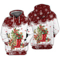 FUNSTUFFPRINT 3D Christmas Gardening All Over 3D Hoodie and Zip Hoodie