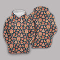 FUNSTUFFPRINT 3D Christmas Gingerbread Cookie Pattern All Over 3D Hoodie and Zip Hoodie