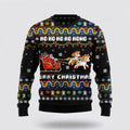FUNSTUFFPRINT Christmas Hohoho Santa Claus Ride Unicorns Ugly Sweater - Christmas Gifts For Frends Ugly Sweater